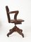 English Captains Office Swivel Desk Chair by Hillcrest Adjustable Edwardian, 1920s 4