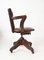 English Captains Office Swivel Desk Chair by Hillcrest Adjustable Edwardian, 1920s, Image 4