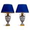 Chinese Table Lamps with Porcelain Bases, 1800, Set of 2, Image 1