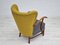 Danish Relax Wool Fabric & Oak Armchair, 1950s 4