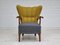 Danish Relax Wool Fabric & Oak Armchair, 1950s 15