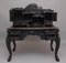 19th Century Highly Carved Japanese Desk and Chair, Set of 3, Image 9