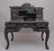 19th Century Highly Carved Japanese Desk and Chair, Set of 3, Image 10