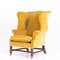 Antique Wingback Chair in Yellow, Image 1