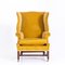 Antique Wingback Chair in Yellow 4