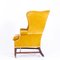 Antique Wingback Chair in Yellow 3
