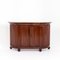 Antikes italienisches Sideboard aus Holz und Marmor 1