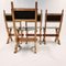 Dutch Brutalist Dining Chairs in Oak and Leather by Bram Sprij, Set of 4, Image 2