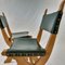 Dutch Brutalist Dining Chairs in Oak and Leather by Bram Sprij, Set of 4, Image 5