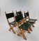 Dutch Brutalist Dining Chairs in Oak and Leather by Bram Sprij, Set of 4 4