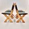 Dutch Brutalist Dining Chairs in Oak and Leather by Bram Sprij, Set of 4 6