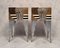 Living Room Dressers in Lacquered Wood and Hammered Metal, 1990, Set of 2 1