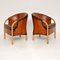 Vintage Danish Leather Armchairs by Stouby, Set of 2 2