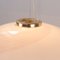 Weiße Murano Glas Deckenlampe mit Rosa Filigraner Spirale 8