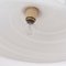 Lámpara de techo grande de cristal de Murano blanco con filigrana, Imagen 7