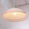 Large Italian Ceiling Lamp in White Murano Glass with Pink Gray Finishes, 1980s 4