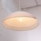 Large Italian Ceiling Lamp in White Murano Glass with Pink Gray Finishes, 1980s, Image 4