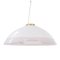 Large Italian Ceiling Lamp in White Murano Glass with Pink Gray Finishes, 1980s, Image 1