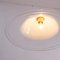 Lámpara de techo de cristal de Murano blanco con aplicaciones calientes, Imagen 6