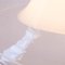 Lámpara de techo de cristal de Murano blanco con aplicaciones calientes, Imagen 8