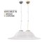 Lámpara de techo de cristal de Murano blanco con aplicaciones calientes, Imagen 11