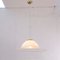 Weiße Deckenlampe aus Muranoglas mit heißen Applikationen 3