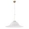 Lámpara de techo de cristal de Murano blanco con aplicaciones calientes, Imagen 2