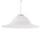 Lámpara de techo de cristal de Murano blanco con aplicaciones calientes, Imagen 1