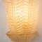 Large Gold Murano Glass Sconce with 3 Amber Leaves 5