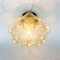 German Amber Bubble Glass Flush Mount or Ceiling Lamp by Helena Tynell for Limburg, 1960s, Image 7