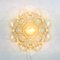 German Amber Bubble Glass Flush Mount or Ceiling Lamp by Helena Tynell for Limburg, 1960s 9