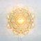 German Amber Bubble Glass Flush Mount or Ceiling Lamp by Helena Tynell for Limburg, 1960s, Image 9