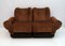 Space Age Modular Sofa in Velvet, Italy, 1970s, Set of 2 1