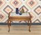 Mesa auxiliar estilo Chippendale de azulejos y trenzas, años 60, Imagen 2