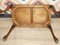 Tavolino in stile Chippendale con piastrelle e treccia, anni '60, Immagine 3