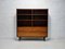 Vintage Bookcase with Bar Cabinet in Rosewood 1