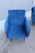 Armchairs in JAB Blue Velvet by Gigi Radice for Minotti, 1950s, Set of 2 5