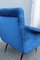 Armchairs in JAB Blue Velvet by Gigi Radice for Minotti, 1950s, Set of 2, Image 6
