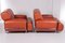 Italian Leather Lounge Chairs, 1970s, Set of 2 5
