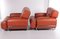 Set of Italian Leather Lounge Chairs, 1970s 3