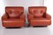 Italian Leather Lounge Chairs, 1970s, Set of 2 2