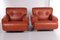 Set of Italian Leather Lounge Chairs, 1970s 2