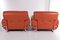 Set of Italian Leather Lounge Chairs, 1970s 4