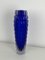 Vintage Vases in Blue Morano Glass, 1980, Set of 2, Image 6