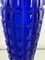 Vases Vintage en Verre Morano Bleu, 1980, Set de 2 9