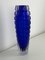 Vintage Vasen aus blauem Morano Glas, 1980, 2er Set 10