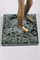 Art Deco Style Brass Statue of an African Woman on a Marble Base, 1970s, Image 11