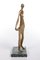 Art Deco Style Brass Statue of an African Woman on a Marble Base, 1970s 4