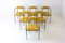 Yellow Dining Chairs by Belgochrom, 1980s, Set of 6 4
