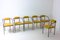 Yellow Dining Chairs by Belgochrom, 1980s, Set of 6 3